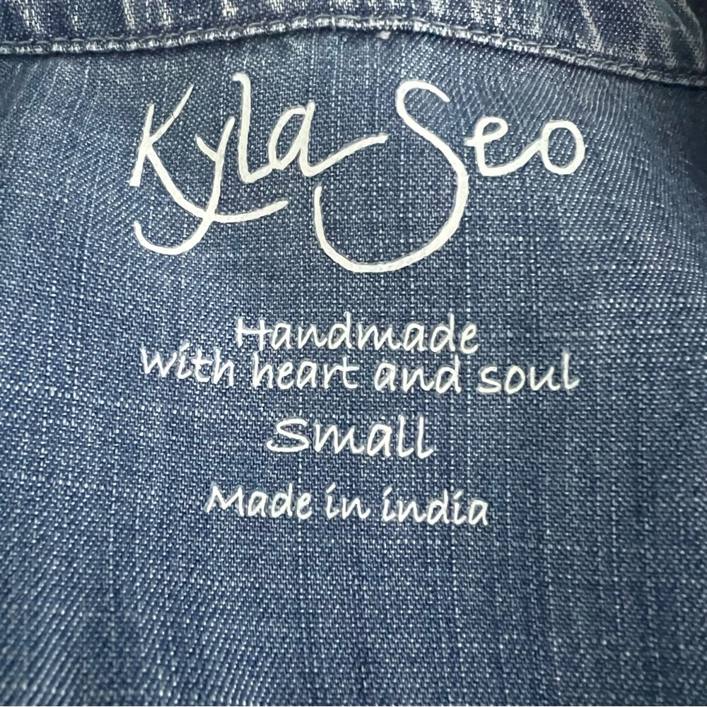 Kyla Seo Stelle Jumpsuit Caite Karyn Embroidered back 100% Tencel Jumpsuit - Picture 5 of 6